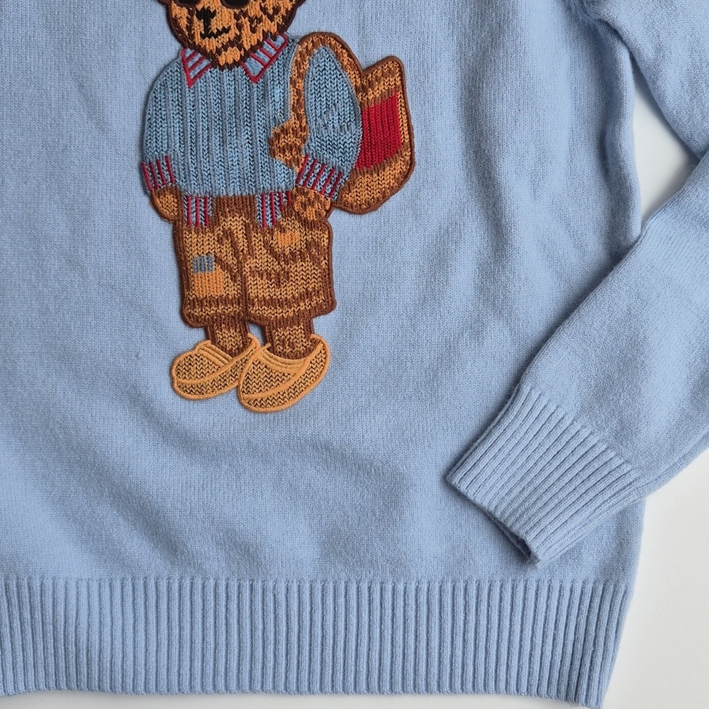 Blue Bear Sweater Size L - Picture 8 of 9